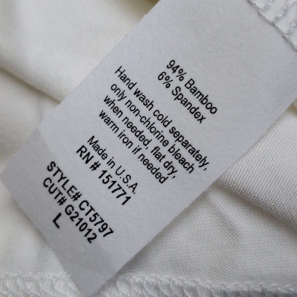 Asymmetrical Hem White Tshirt - Picture 3 of 3